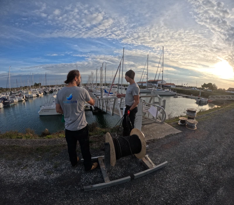 Geoflow Cathodic Protection of Piles at Ars-en-Ré Marina
