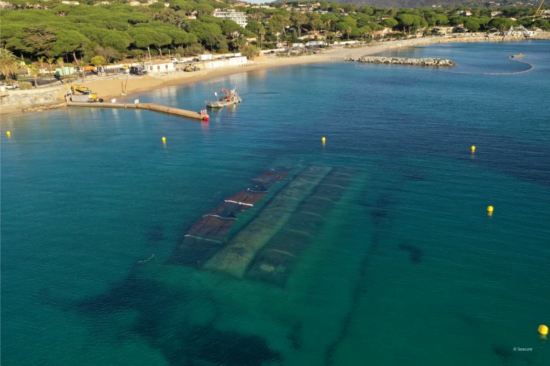 Geowave Submerged Geotextile Breakwaters for the Protection of La Croisette Beach in Sainte-Maxime