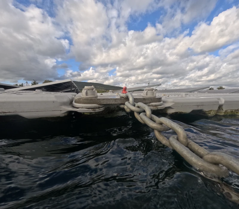 Custom-made anchoring blocks for France’s largest floating solar platform: O’MEGA